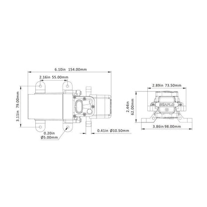 SEAFLO Pressure 21‑Series 24V Diaphragm Pum | 4Boats