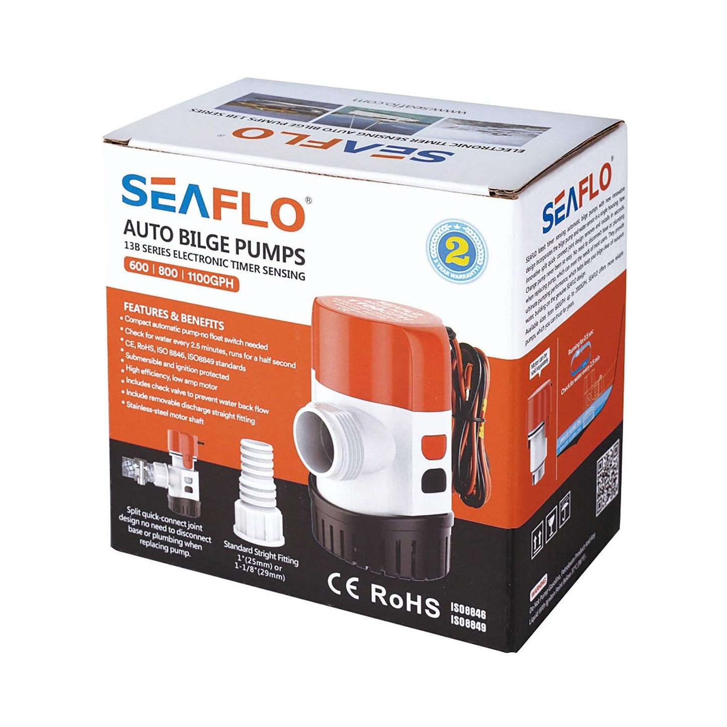 Seaflo Timer 13B Auto Bilge Pump 12V 4161 LPH (11 | 4Boats