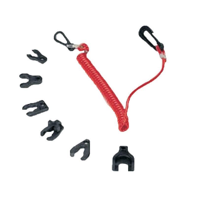 Set KillSwitch Kill Switch Key with Coil Lanyard for Tohatsu | 4Boats