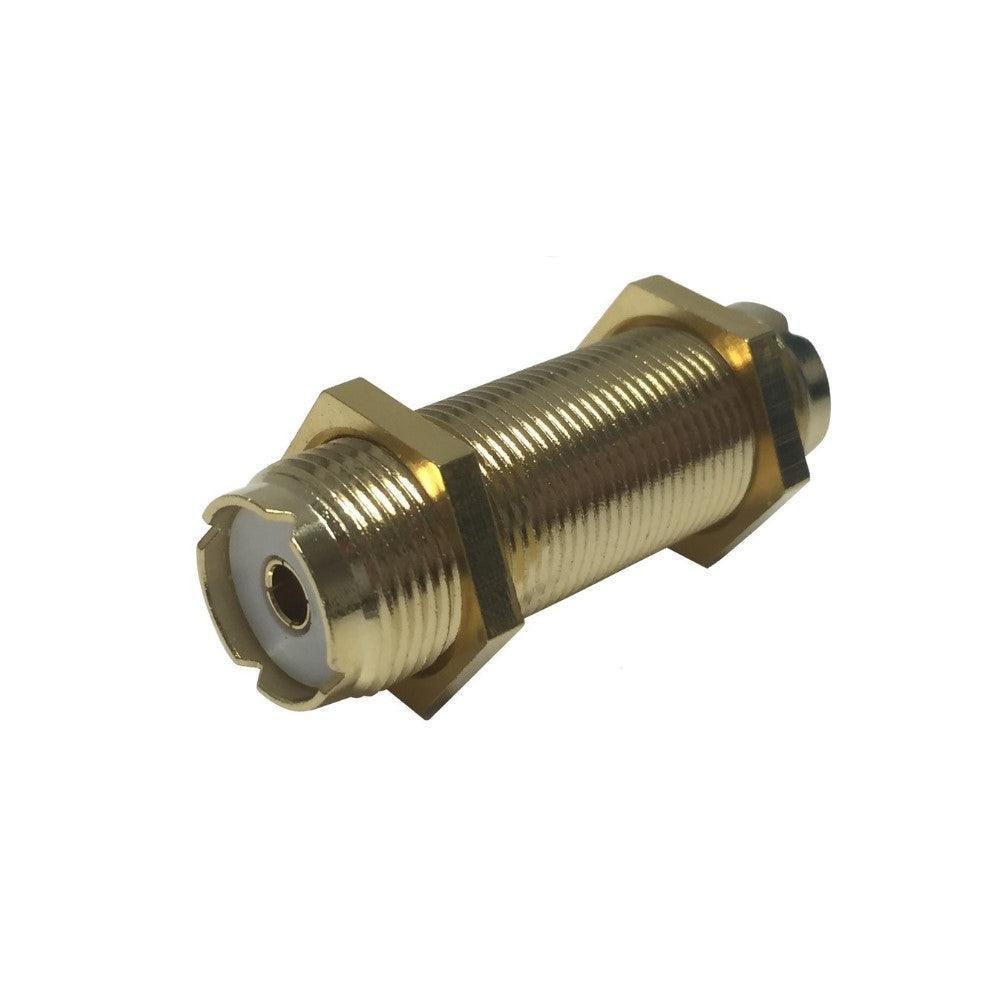 Shakespeare Gold Plated Bulkhead Mountable Barrel Connector F | 4Boats
