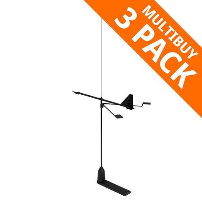 Shakespeare V | Tronix Hawk 0.9 m VHF Whip Antenna (3 Pack) | 4Boats