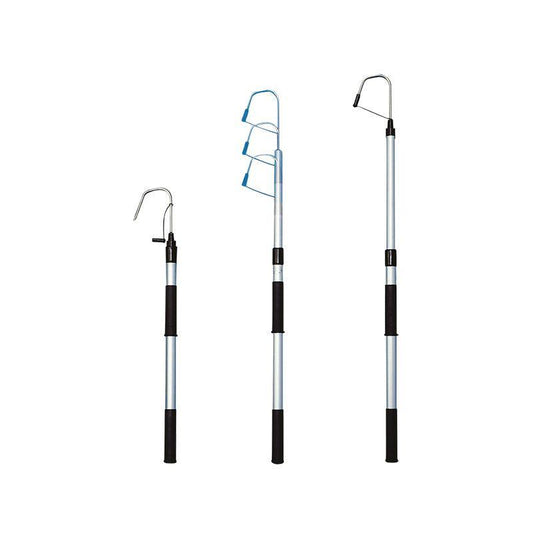 Telescopic Gaff 30mm Anod. Aluminium Pole 800-1205mm | 4Boats