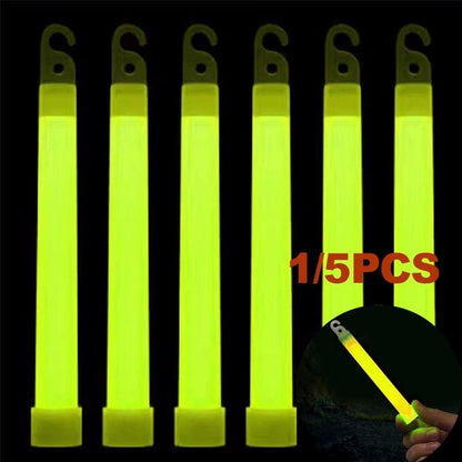 1/5Pcs Survival Kit Military Glow Light Sticks Walking and Hiking Camping SOS Gearoutdoor Military Equipment SOS 15*150Mm New