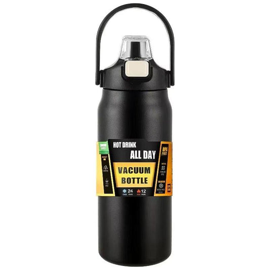 Outdoor Thermos Portable 304 Stainless Steel Thermal Mug Tumbler Vacuum Flasks Cold and Hot Sports Water Bottle with Straw