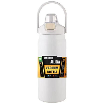 Outdoor Thermos Portable 304 Stainless Steel Thermal Mug Tumbler Vacuum Flasks Cold and Hot Sports Water Bottle with Straw