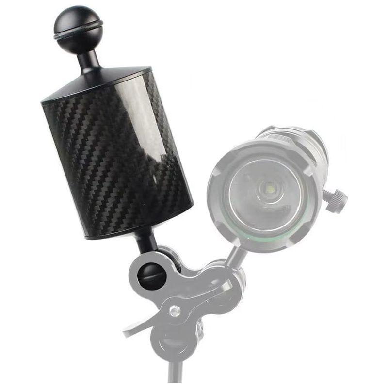 Seafrogs 12 Inch 400G Carbon Fiber Float Buoyancy Aquatic Arm for Camera Floating Arm Diving Camera Underwater Diving Tray