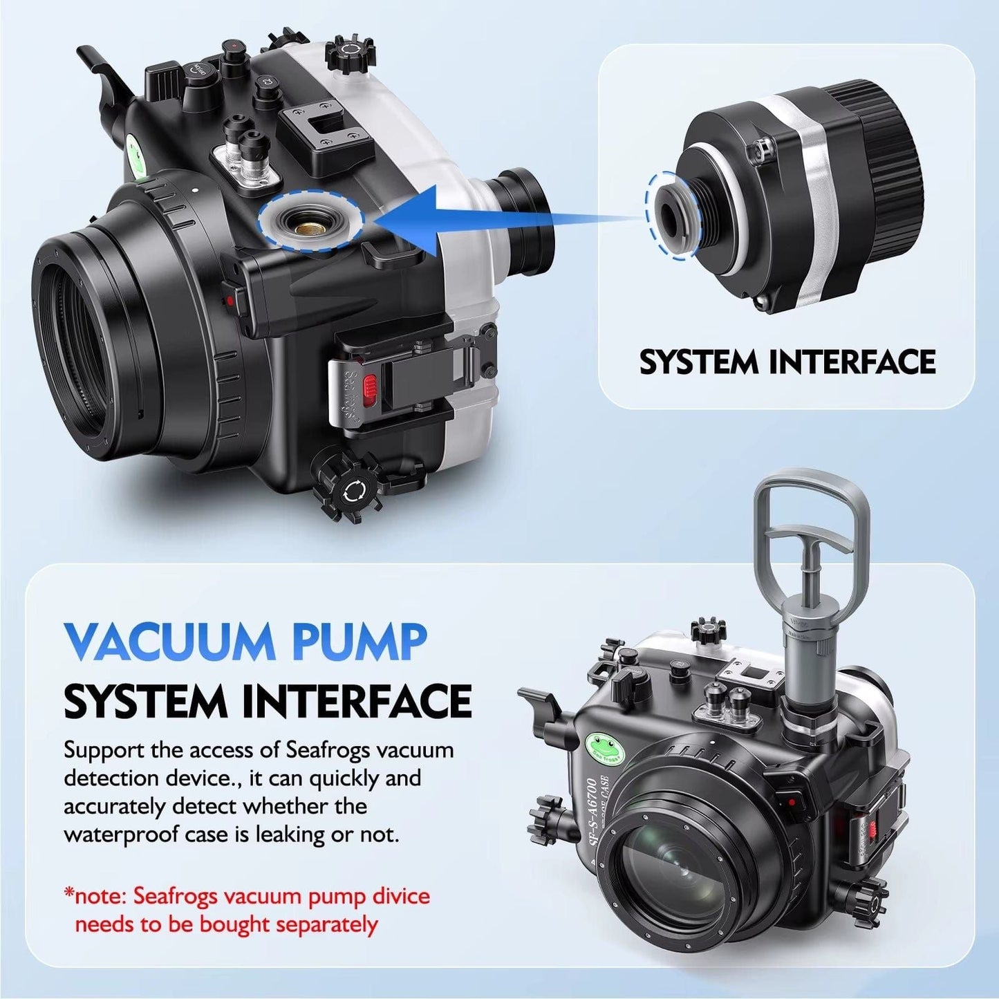 SeaFrogs Underwater Camera Housing for Sony A6700
