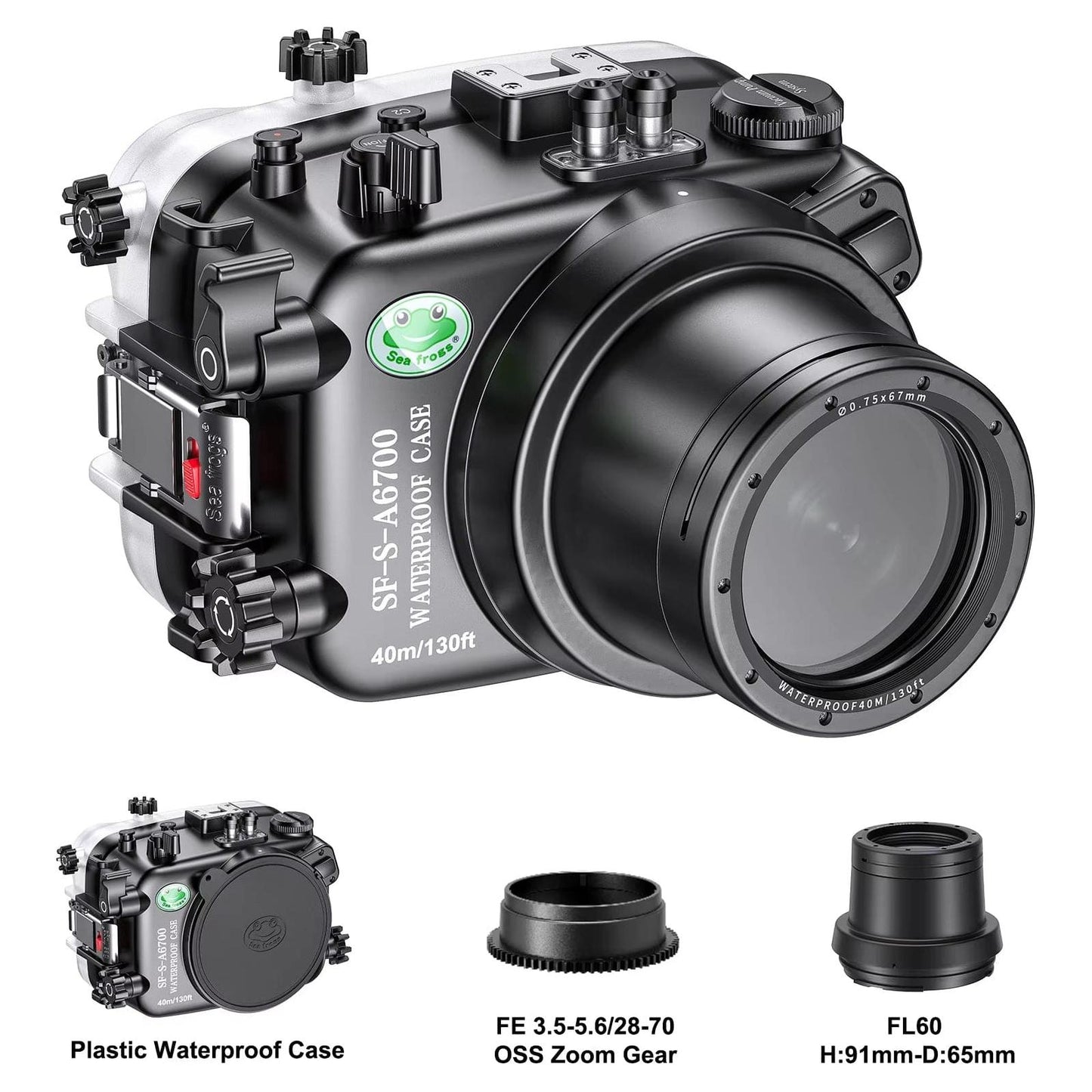 SeaFrogs Underwater Camera Housing for Sony A6700
