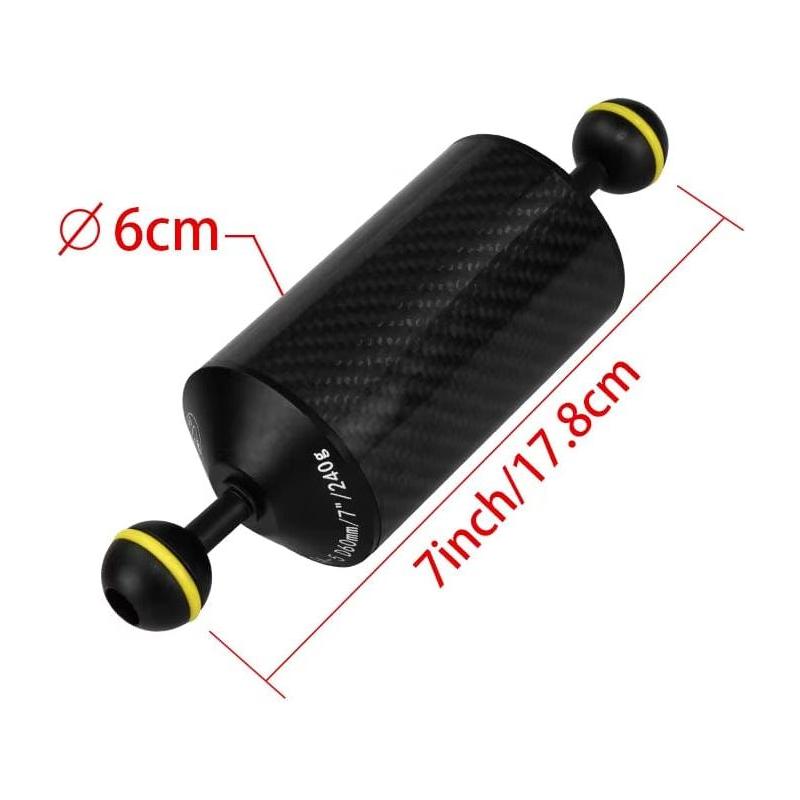 Carbon Fiber Float Arms for Strobes/Lights - D60mm