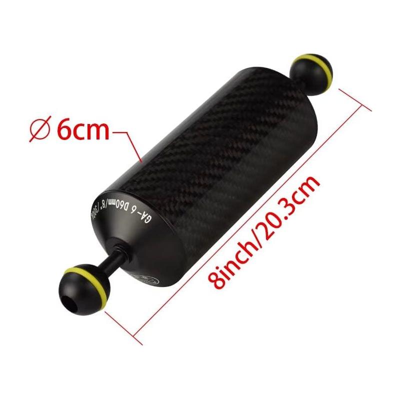 Carbon Fiber Float Arms for Strobes/Lights - D60mm