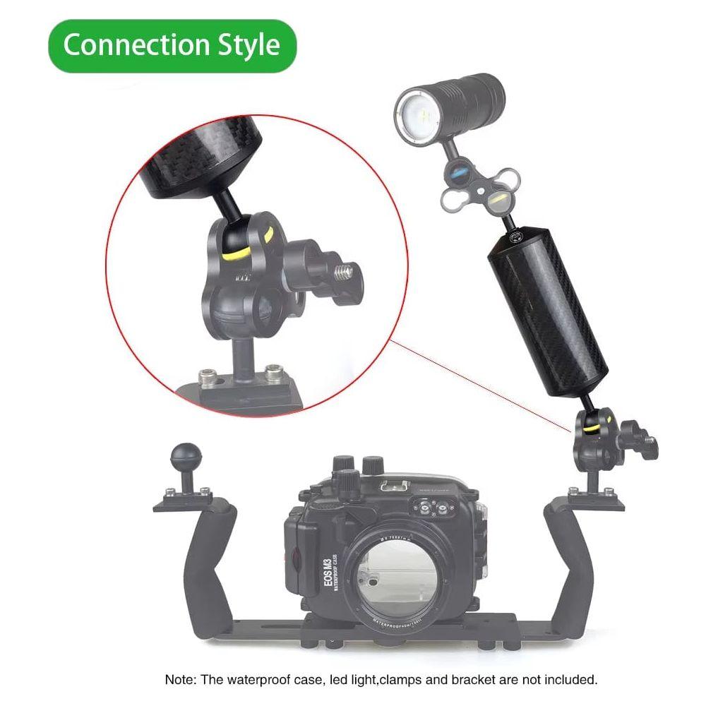 Carbon Fiber Float Arms for Strobes/Lights - D60mm