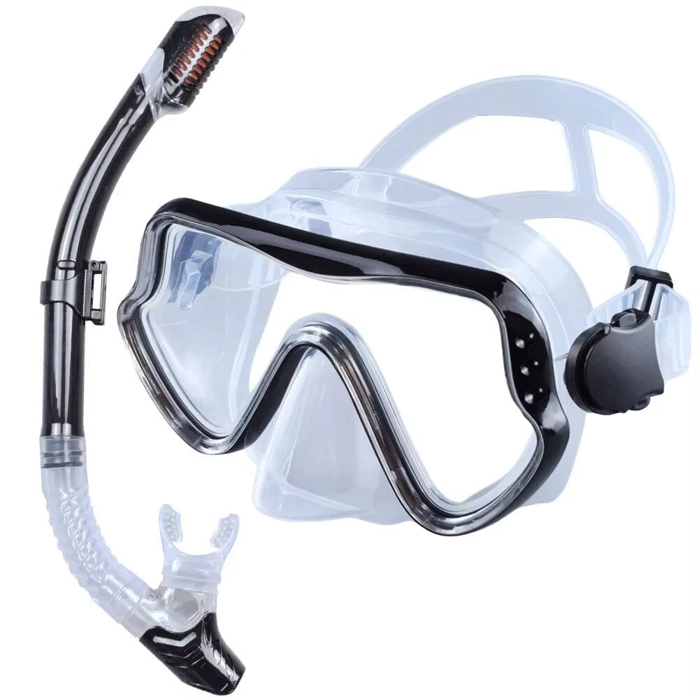 Snorkelling Set - Full Frame Mask & Dry Snorkel - Multiple Colour Options