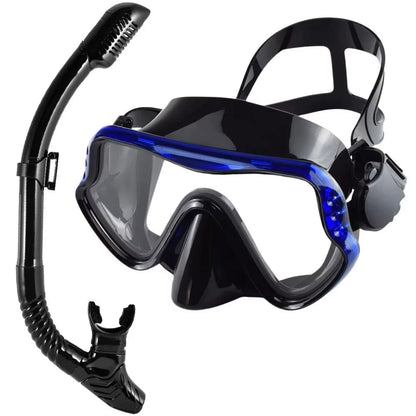 Snorkelling Set - Full Frame Mask & Dry Snorkel - Multiple Colour Options