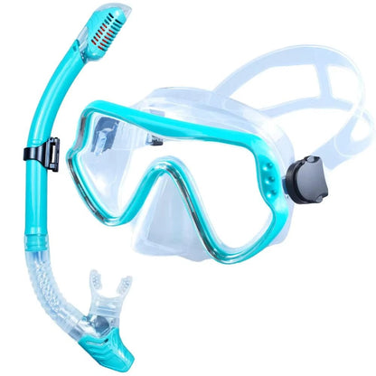 Snorkelling Set - Full Frame Mask & Dry Snorkel - Multiple Colour Options