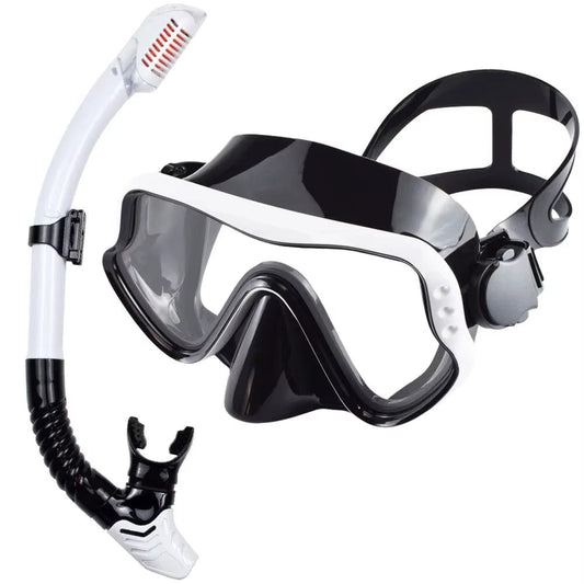 Snorkelling Set - Full Frame Mask & Dry Snorkel - Multiple Colour Options