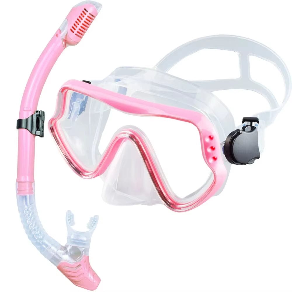Snorkelling Set - Full Frame Mask & Dry Snorkel - Multiple Colour Options