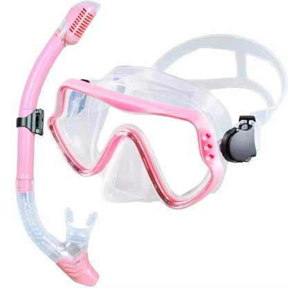 Snorkelling Set - Full Frame Mask & Dry Snorkel - Multiple Colour Options