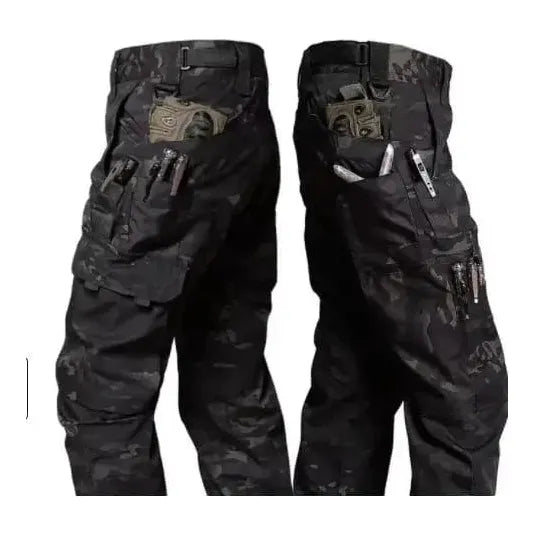 Wear Resistant Work Pant Man Multi-Pocket Straight Cargo Trousers Outdoor Jogging Tactical Pants Spring Autumn Casual Trousers