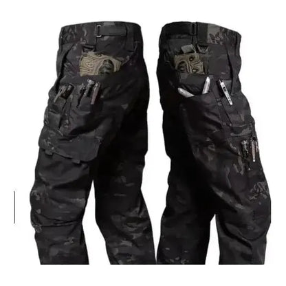 Wear Resistant Work Pant Man Multi-Pocket Straight Cargo Trousers Outdoor Jogging Tactical Pants Spring Autumn Casual Trousers