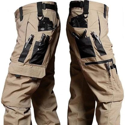 Wear Resistant Work Pant Man Multi-Pocket Straight Cargo Trousers Outdoor Jogging Tactical Pants Spring Autumn Casual Trousers