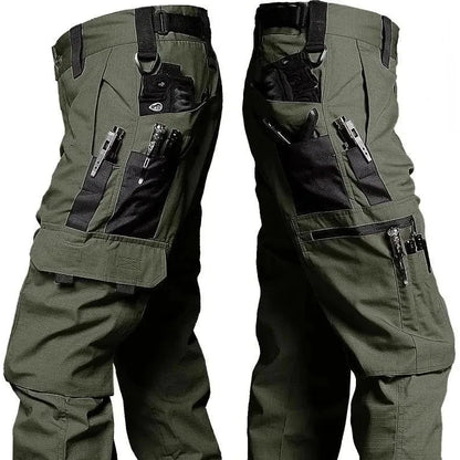 Wear Resistant Work Pant Man Multi-Pocket Straight Cargo Trousers Outdoor Jogging Tactical Pants Spring Autumn Casual Trousers