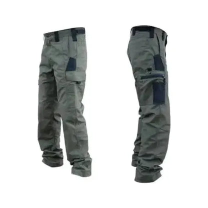 Wear Resistant Work Pant Man Multi-Pocket Straight Cargo Trousers Outdoor Jogging Tactical Pants Spring Autumn Casual Trousers