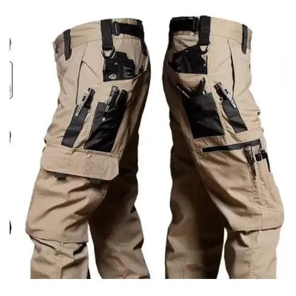 Wear Resistant Work Pant Man Multi-Pocket Straight Cargo Trousers Outdoor Jogging Tactical Pants Spring Autumn Casual Trousers