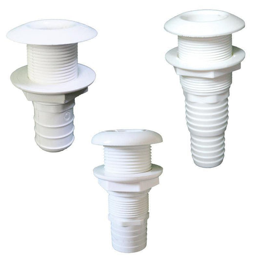 Thru-Hull Easy Mount 31.8mm (1¼") White for 28–35mm | 4Boats