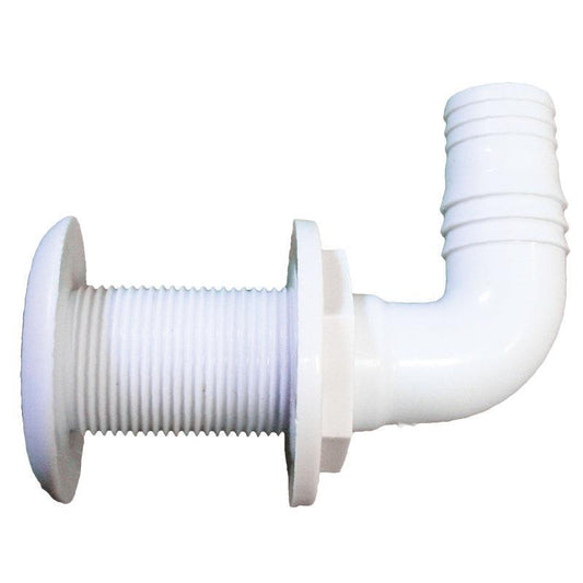 Thru-Hull Elbow 90° 25mm (1in) Plastic White | 4Boats