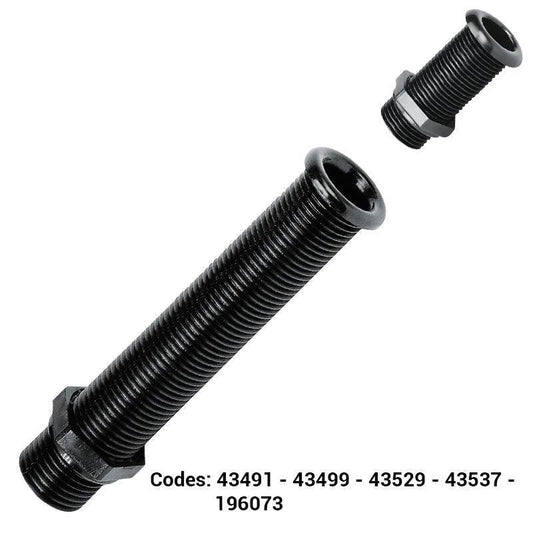 Thru-Hull Stand Flange 22 mm 155 mm Black | 4Boats