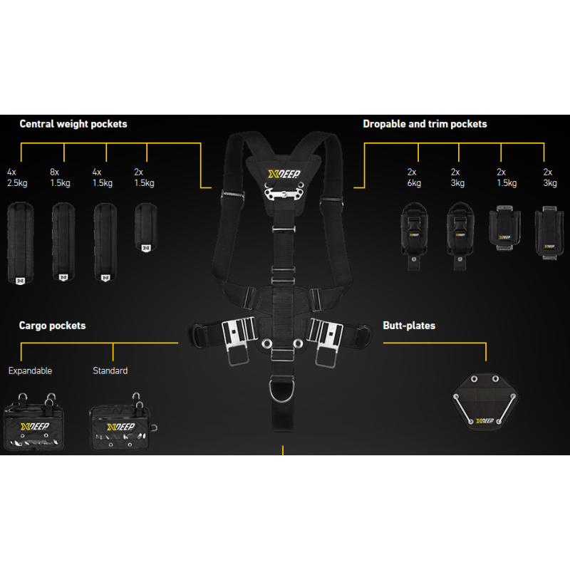 xDeep -  Stealth 2.0 REC Sidemount System (COLOUR)