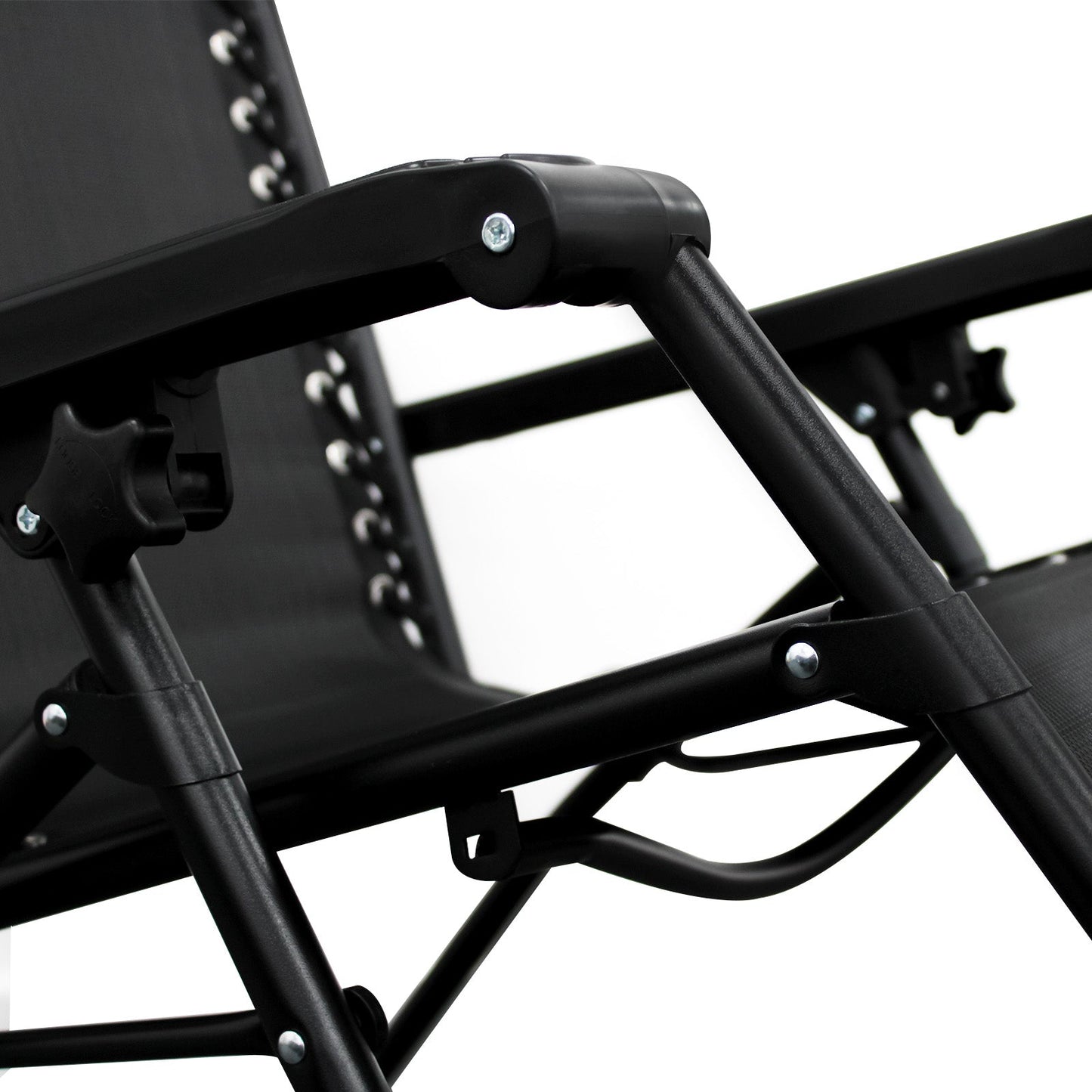 Set of 2 Zero Gravity Chair Sun lounger with Cup Holder